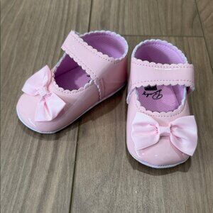 Pink Baby Shoes with Bow